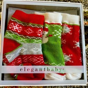 ElegantBaby Christmas baby socks